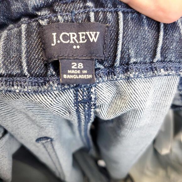 J Crew SHorts Womens Size 28 Paperbag Waist Medium Wash High Rise Stretchy - Picture 6 of 8
